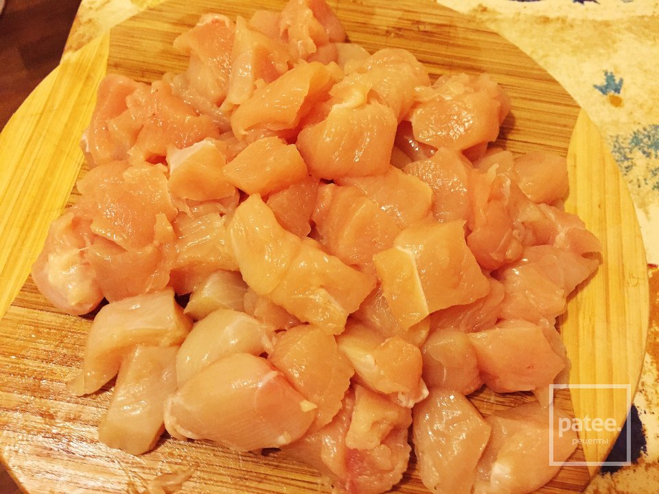 Пюре с курицей и грибами - Шаг 1