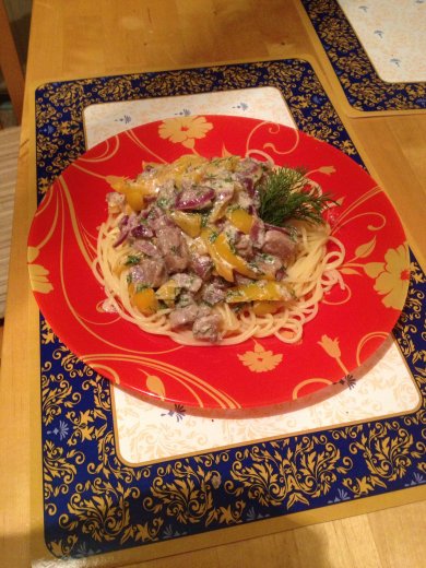 Паста свинина с овощами - Шаг 2