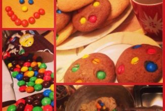 Печенье с М&М