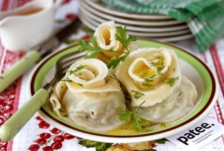 Ленивые пельмени-розы