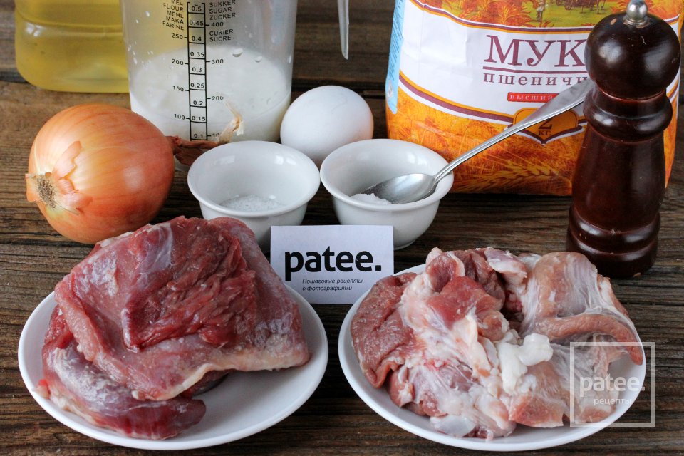 Ленивые пельмени-розы - Шаг 1