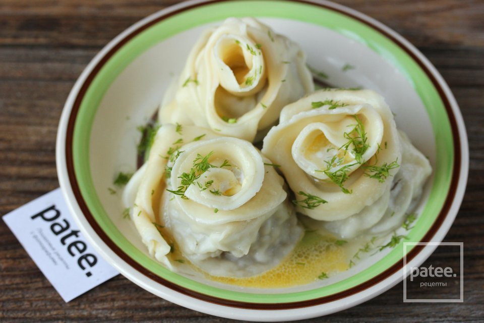 Ленивые пельмени-розы - Шаг 20