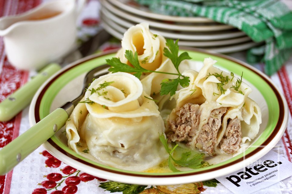 Ленивые пельмени-розы - Шаг 21