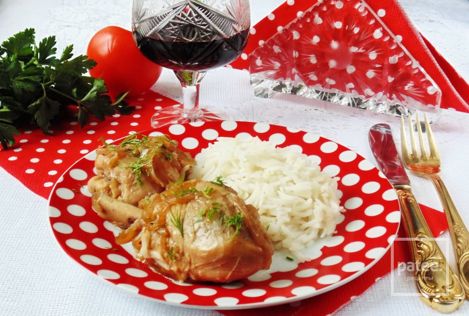 Курица в кисло-сладком  луковом соусе - Шаг 12