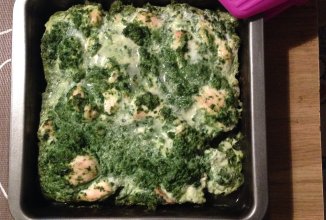 Куринное филе со шпинатом