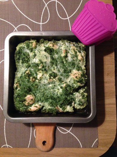 Куринное филе со шпинатом