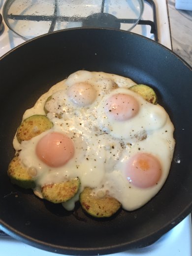 Кабачок с яйцом - Шаг 5