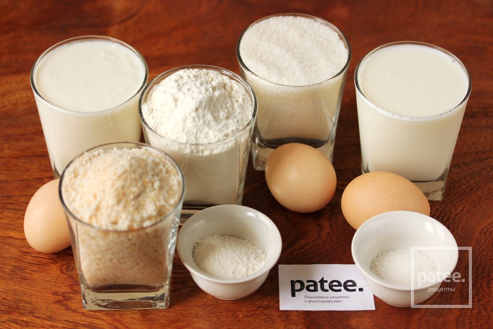 Пирог Сухарник - Шаг 1