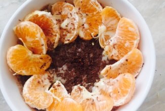 Запеченный шоколадный кекс