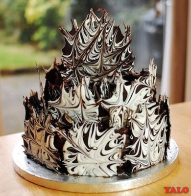 Шоколадный взрыв - украшение торта
