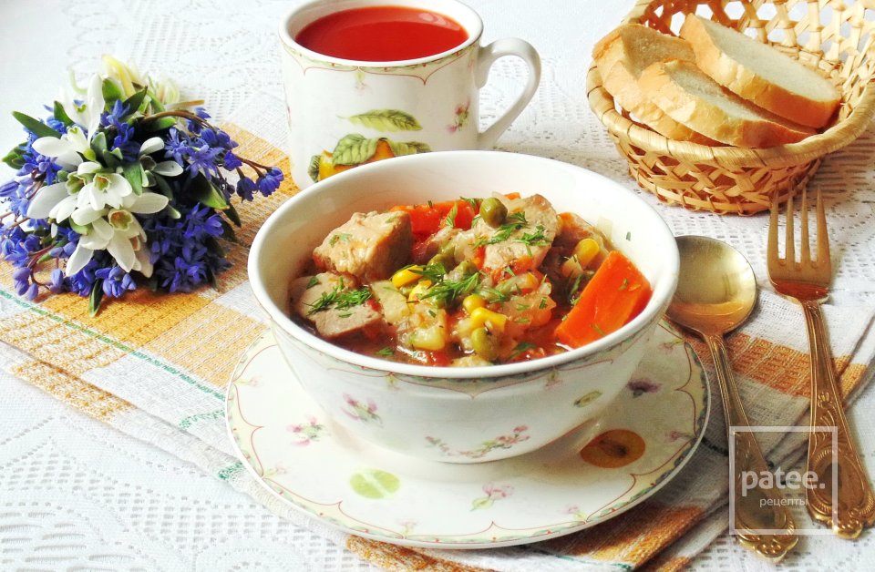 Овощное рагу со свининой и вином - Шаг 16