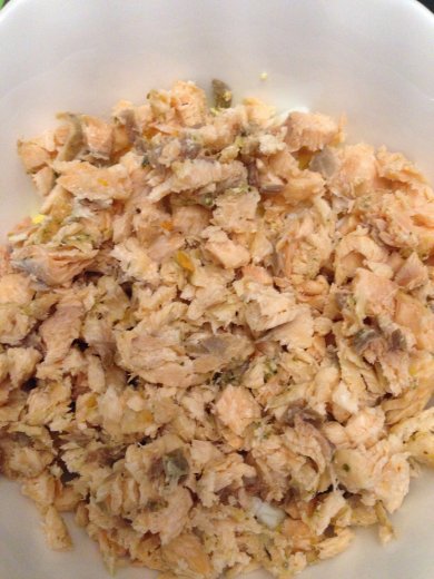 Салат из сёмги - Шаг 1