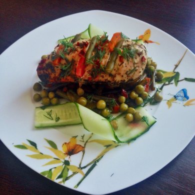 Куриное филе с овощами