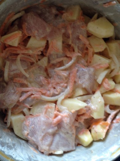 Тушеная курочка с картофелем в горшочке - Шаг 4