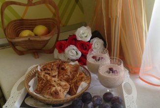 Бананово-малиновый смузи