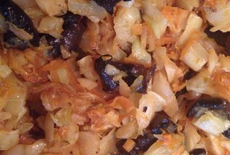 Капуста с грибами