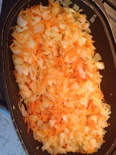 Капуста с грибами - Шаг 2