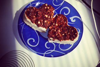 Творожное желе с шоколадом