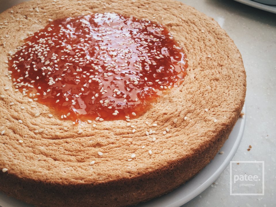 Бисквитный пирог с творогом😋 - Шаг 7