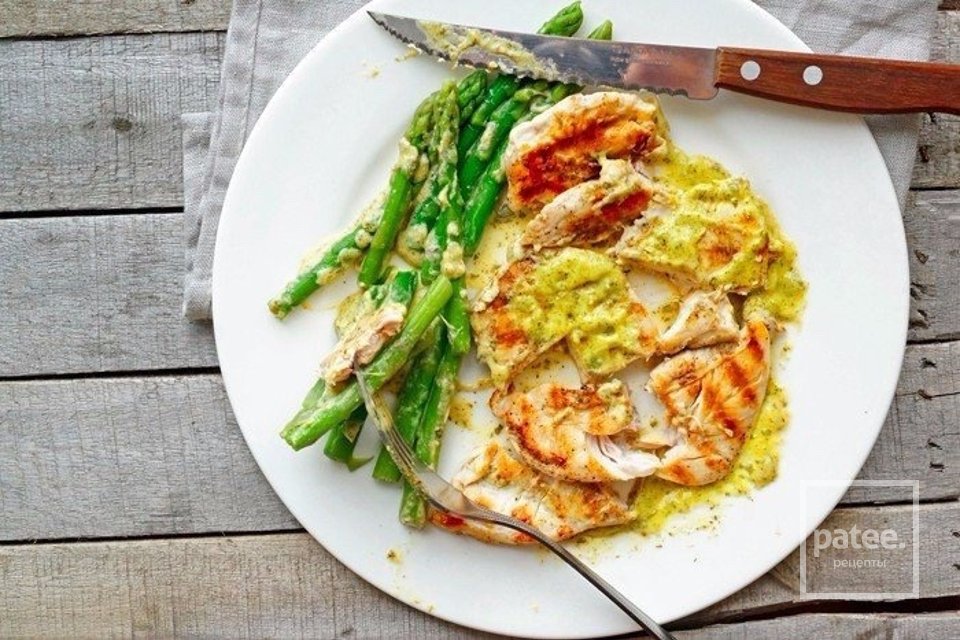 Курица в горчичном соусе со спаржей - Шаг 4