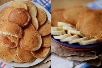 Тонкие банановые панкейки без масла
