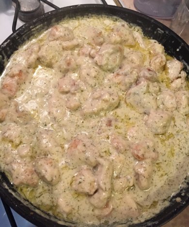 Нежное филе куриной грудки в сливках. - Шаг 6