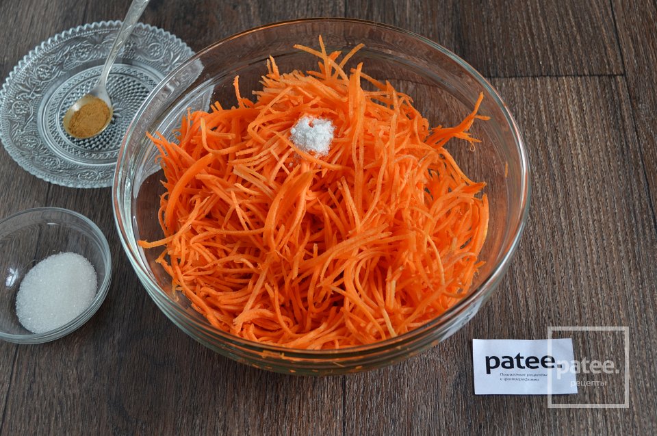 Морковь по-корейски - Шаг 3