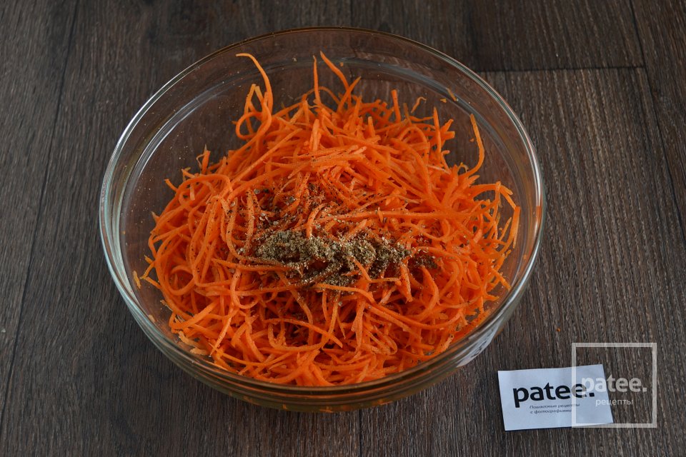 Морковь по-корейски - Шаг 10