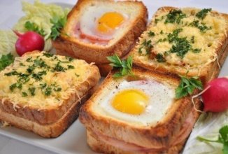 Необычные и вкусные бутерброды к завтраку.