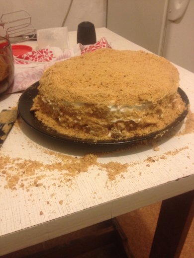 Медовик со сметанным кремом - Шаг 6