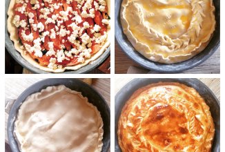 Пирог с красной рыбой