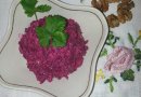 Салат бурачный с грецкими орехами