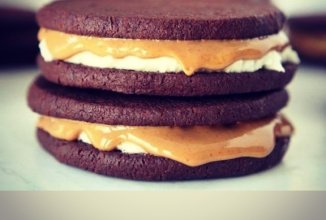 Домашний Choco pai с aрахисовым маслом