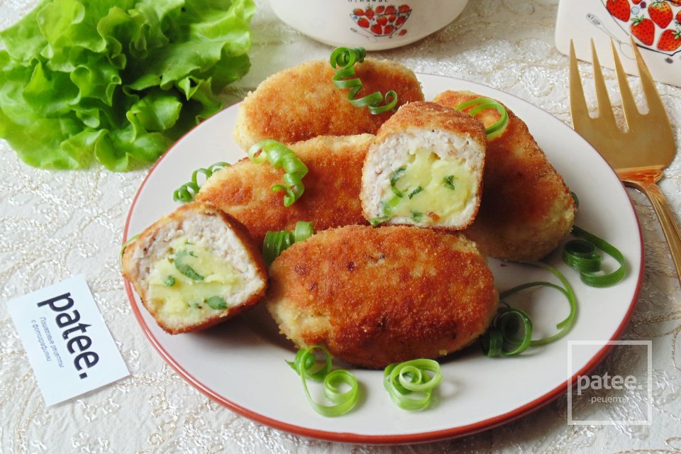 Мясные зразы с картофелем и зеленым луком - Шаг 15