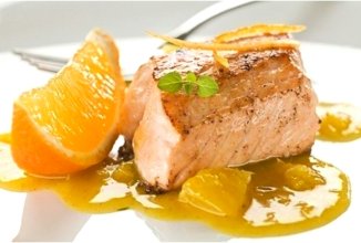 Лосось в апельсиновом соусе