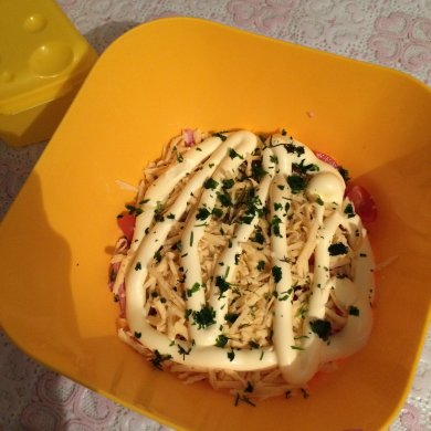 Салат коктейль из ветчины за 10 минут! - Шаг 3