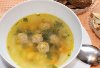 Картофельный суп с фрикадельками
