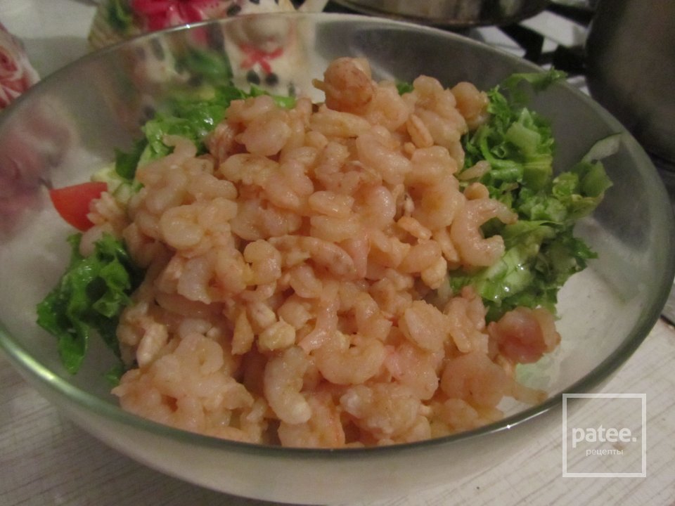 Овощной салат с креветками - Шаг 2