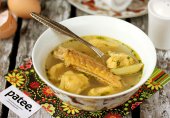 Куриный суп с клёцками