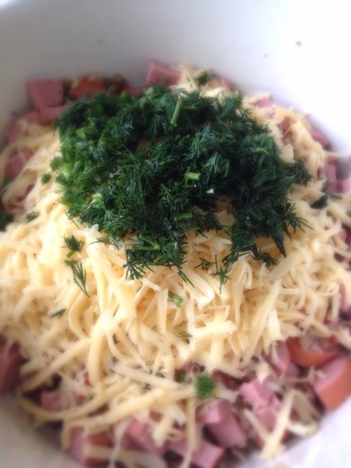 Гречневые кексы с сосисками - Шаг 4