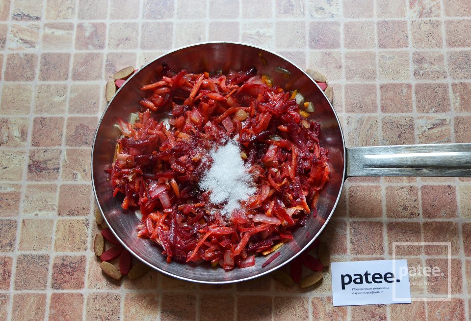 Украинский борщ с фасолью - Шаг 16