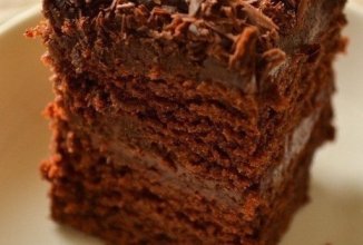 Супер-влажный шоколадный пирог (без яиц)