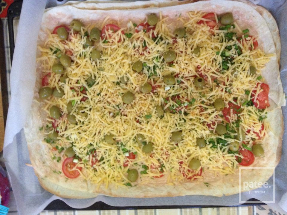 Быстрая пицца из лаваша - Шаг 4
