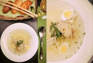 Куриный суп с лапшой без муки