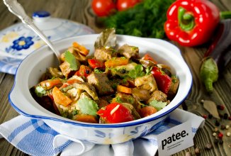 Говядина с овощами