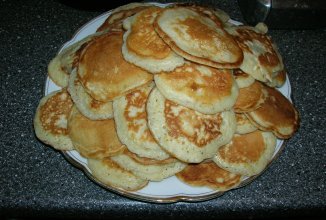 Яблочные оладьи