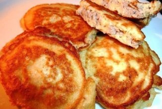 Мясные оладьи на скорую руку