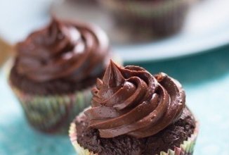 Шоколадные капкейки с ганашем🙈❤️