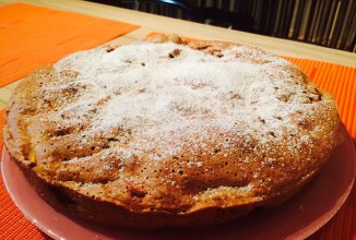 ❤️Шоколадная шарлотка с яблоками❤️