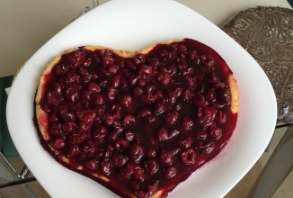 Вишневый пирог на творожной подложке!